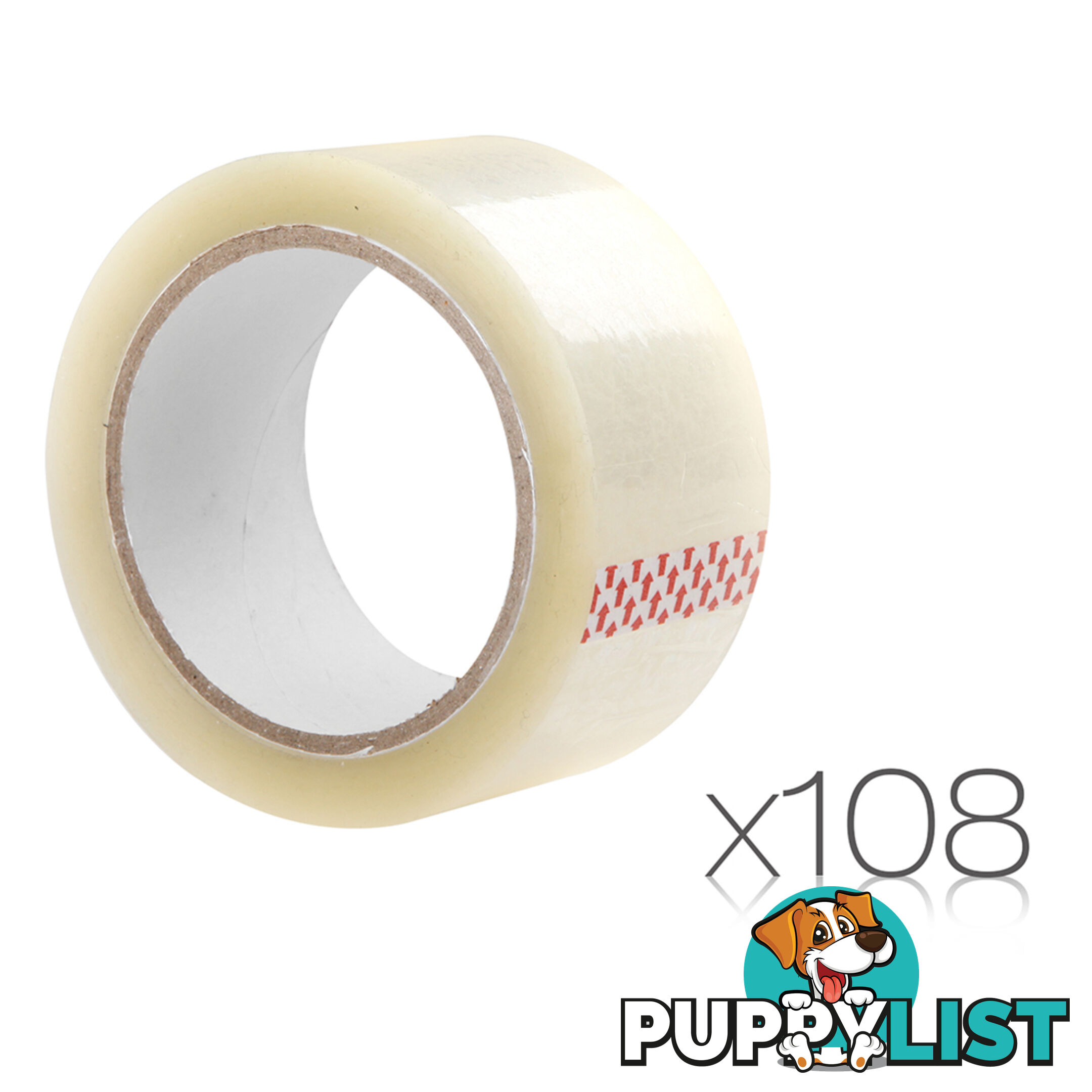 108 Rolls Transparent Packing Tape