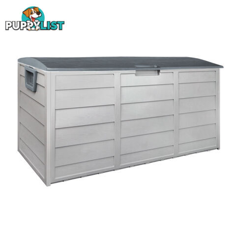 290L Plastic Outdoor Storage Box Container Weatherproof Grey