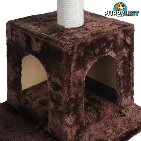 Cat Scratching Poles Post Furniture Tree House Brown