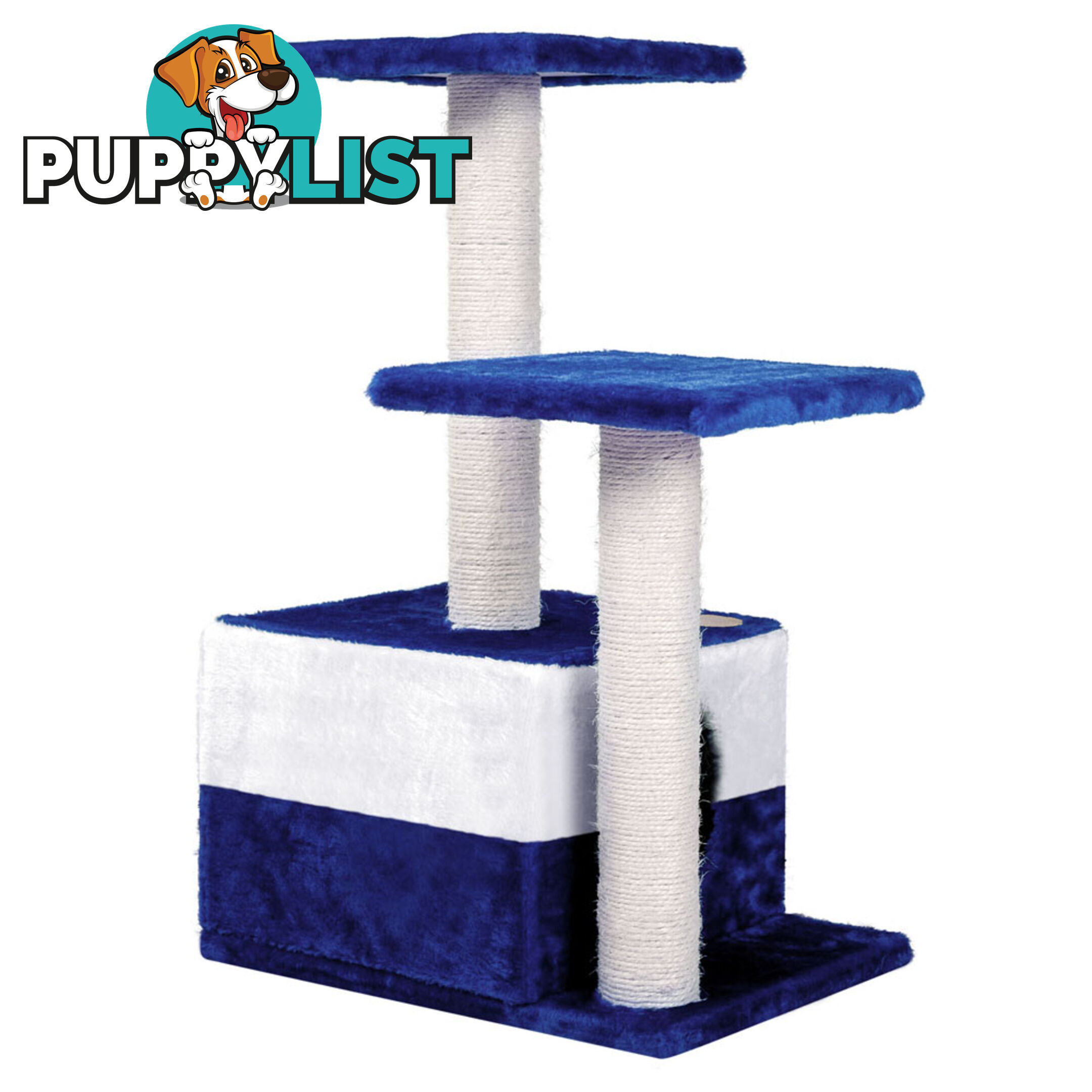 Cat Scratching Poles Post Furniture Tree House Blue