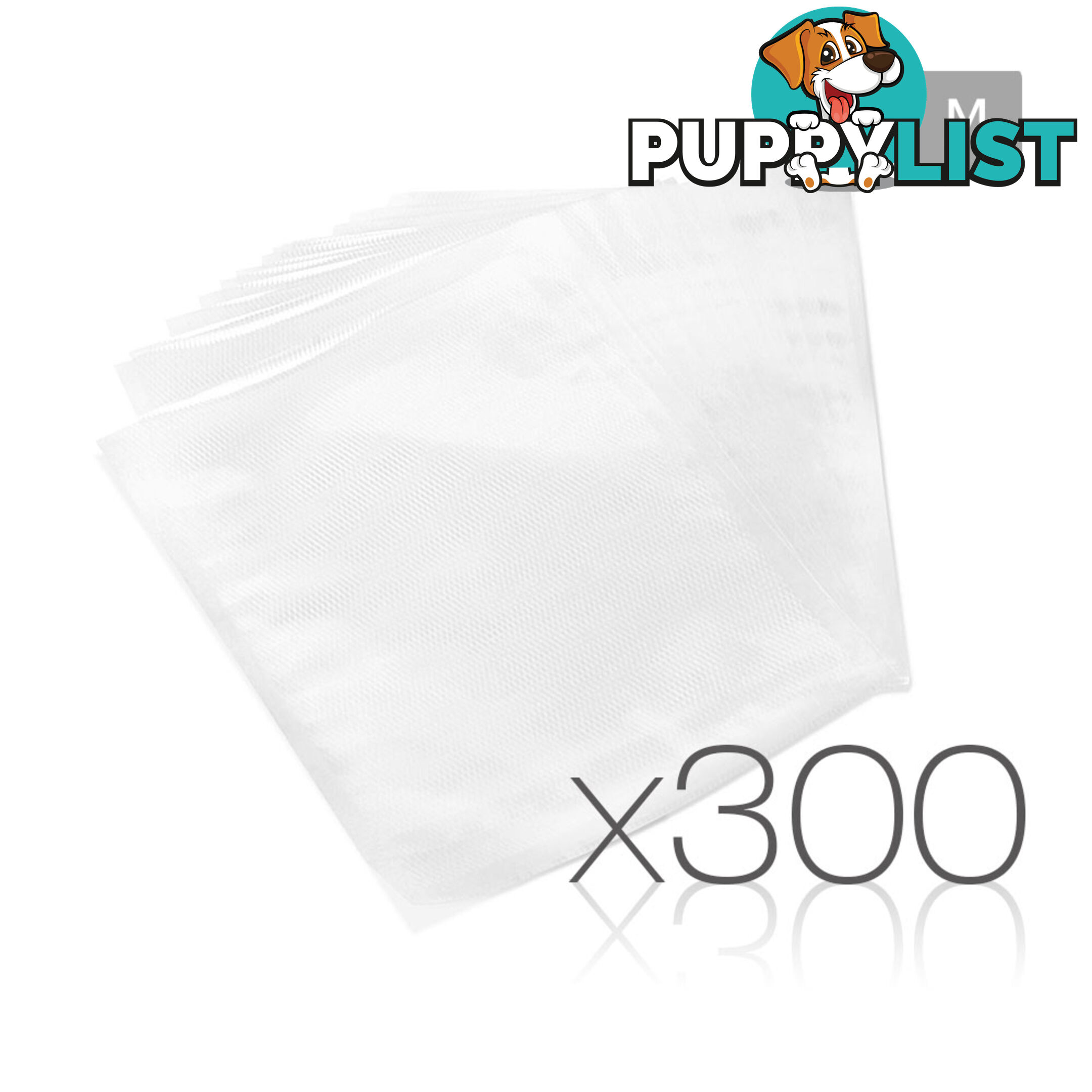 300 Food Sealer Bags: 20 x 30cm