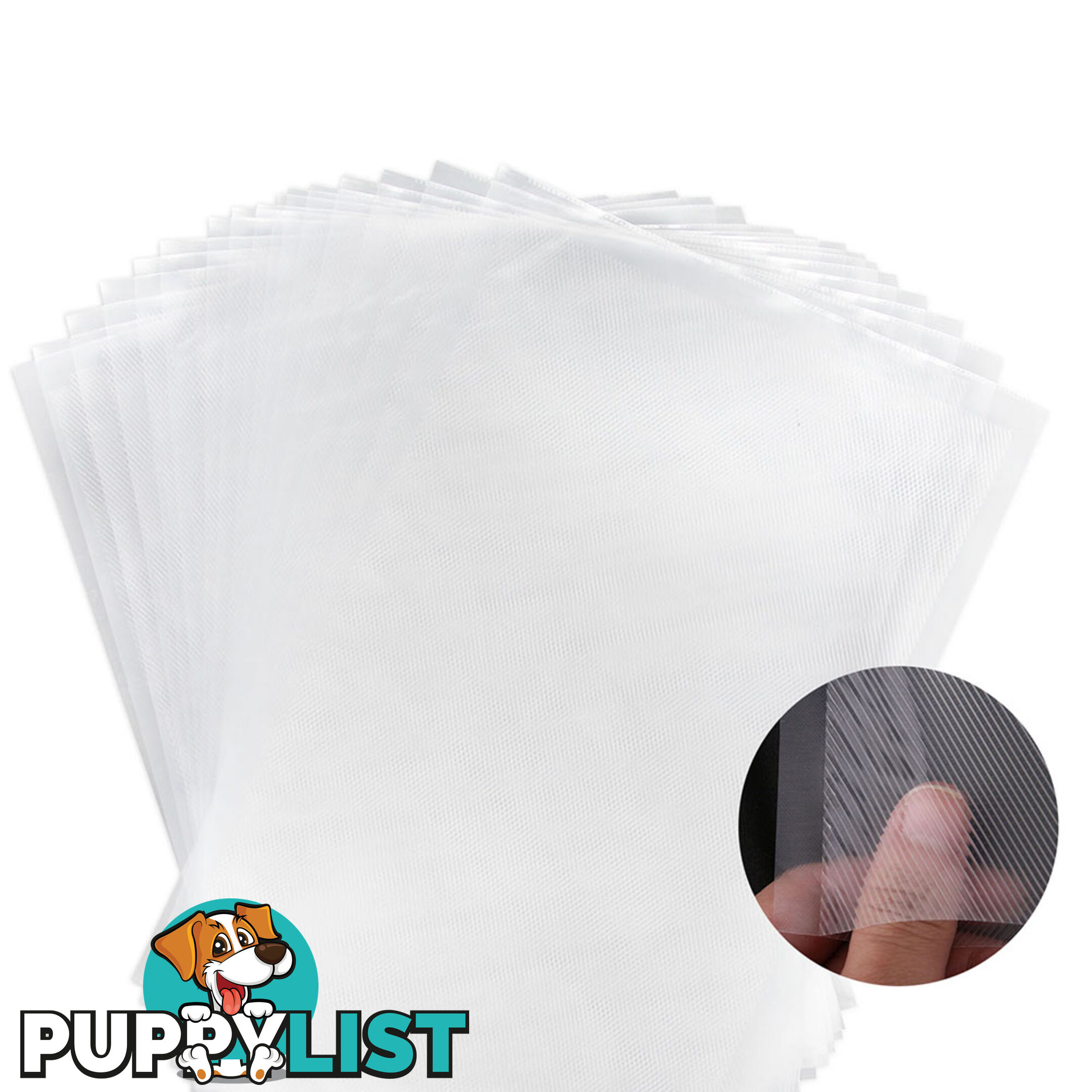 300 Food Sealer Bags: 20 x 30cm