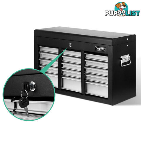 9 Drawers Tool Box Chest Black/Grey