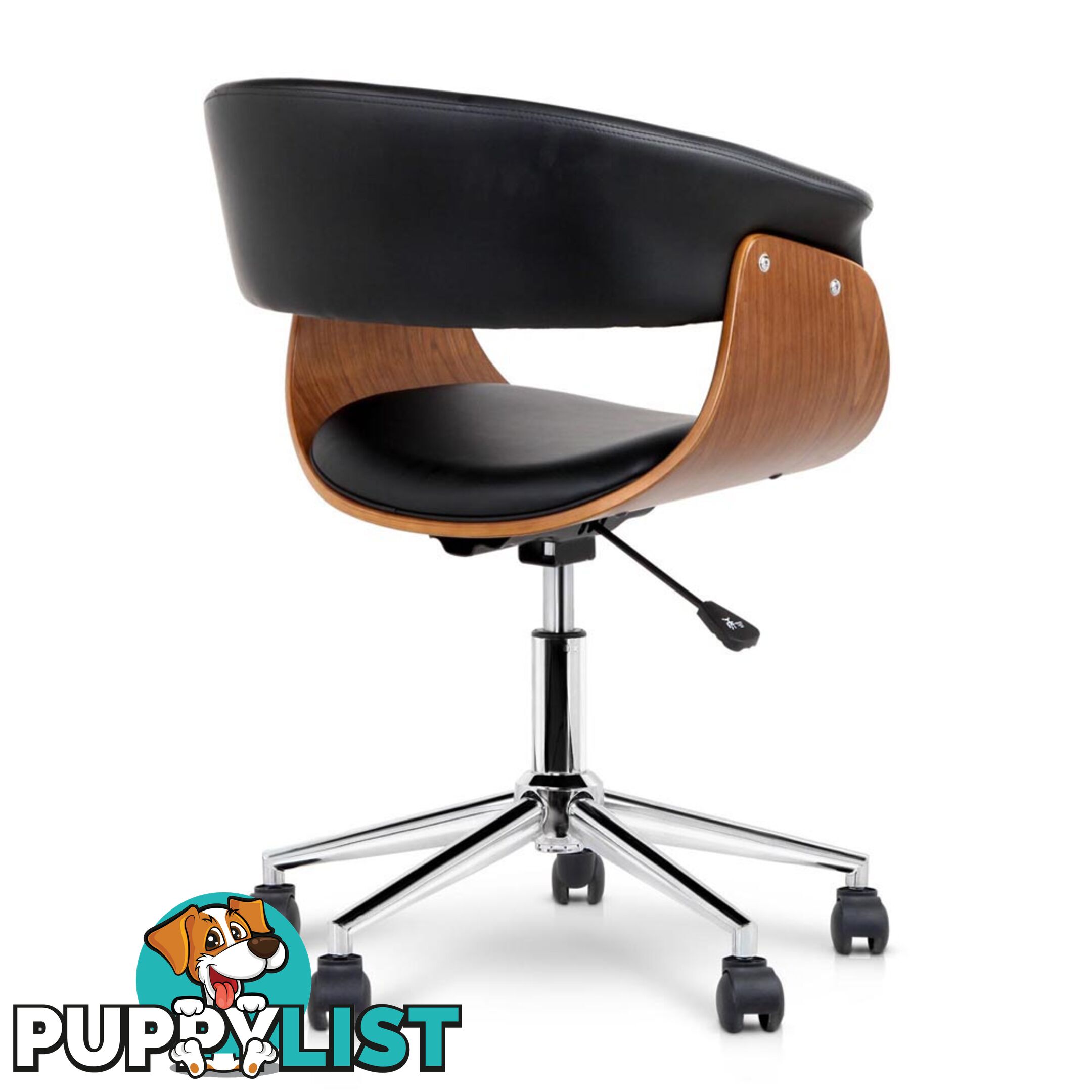 PU Leather Curved Office Chair