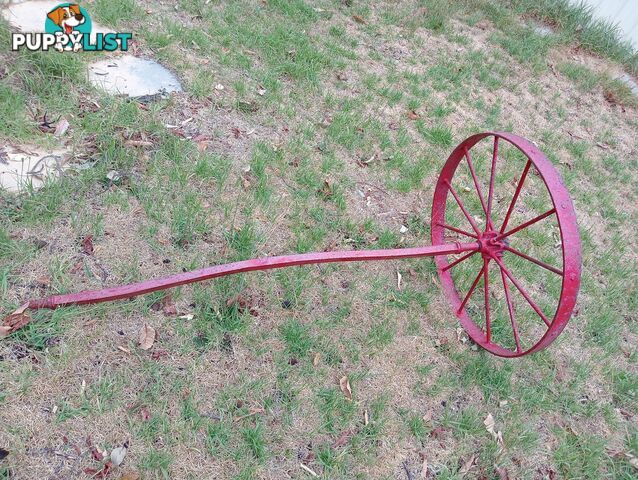 Antique garden wheel