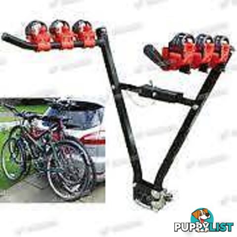 V-shaped TOW BALL MOUNT 3 BIKE CARRIER TRANSPORTER NEW