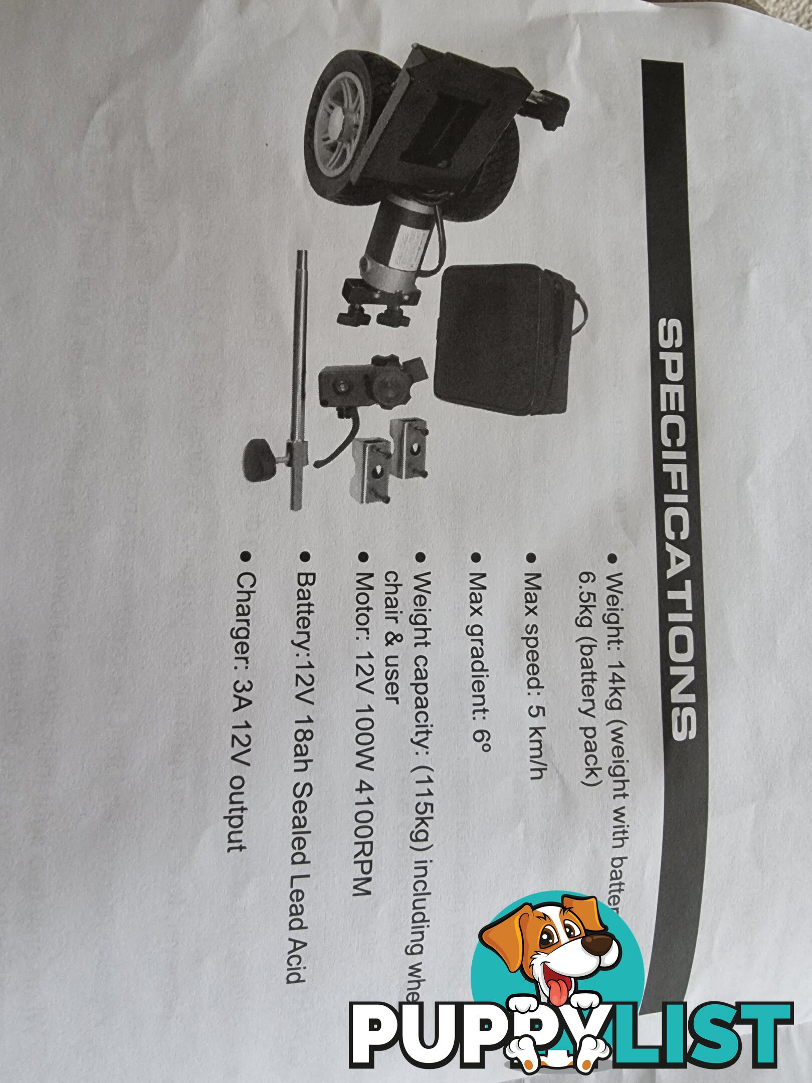 Powerassist power pack for manual wheelchair