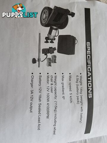 Powerassist power pack for manual wheelchair