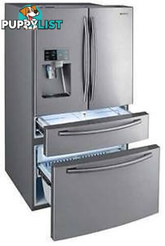 SAMSUNG 801L Stainless Steel French 4 Door Fridge_ SRF801GDLS