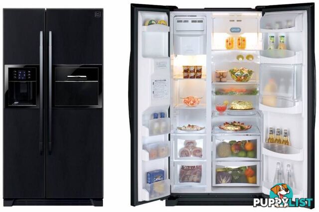 DAEWOO 603L Side by Side Fridge-FRNU20FDBI 1 YEAR WARRANTY