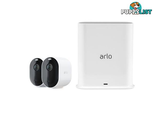 Arlo Pro 3 2K QHD Wire-Free Security 2-Camera System - VMS4240P