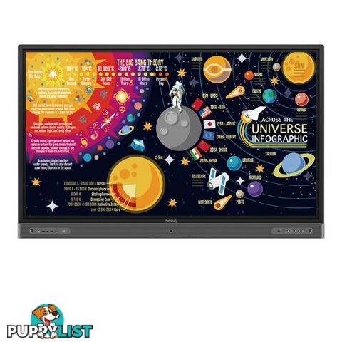 BENQ RP7502 75" Germ Resistant Education Interactive Flat Panel