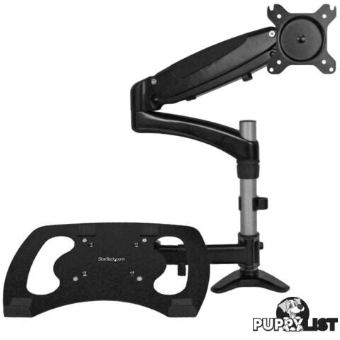 StarTech Single-Monitor Arm - Laptop Tray - One-Touch Height Adjustment