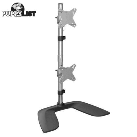 Brateck Free Standing Dual Vertical LCD Monitors Stand from 13-27"