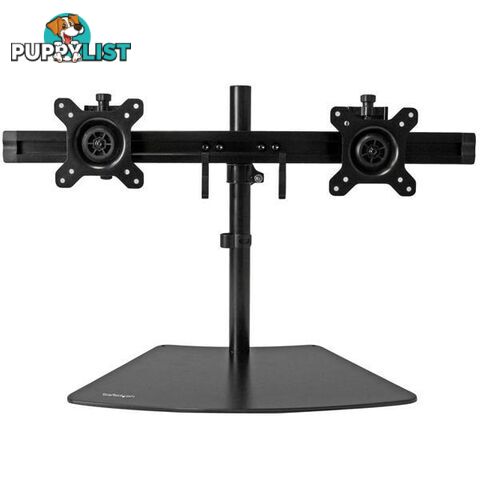 StarTech Dual-Monitor Stand - Horizontal - Black ARMBARDUO