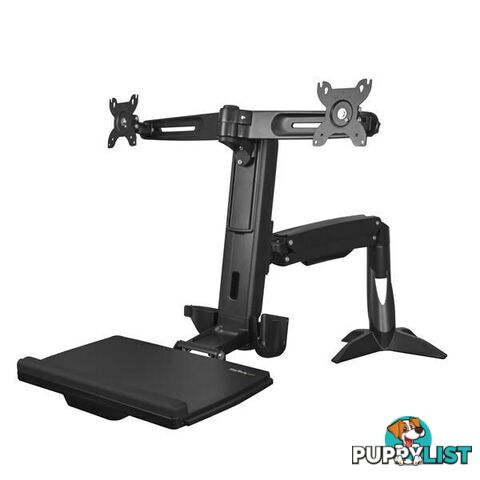 StarTech Sit Stand Dual Monitor Arm - For Two Monitors up to 24in