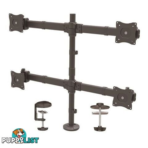 StarTech Desk Mount Quad Monitor Arm - Articulating