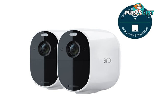 Arlo Essential Spotlight 2 Camera Wire-Free 1080p Color Night Vision  Indoor/Outdoor