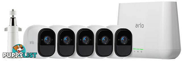 Arlo VMS4530 Arlo Pro Wire-Free HD Camera Security System with 5 HD Cameras