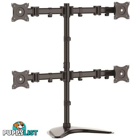 StarTech Quad Monitor Stand - Steel - For VESA Mount Monitors up to 27in