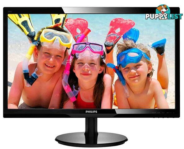 Philips 246V5LHAB 24" Full HD LED Monitor with stereo speakers