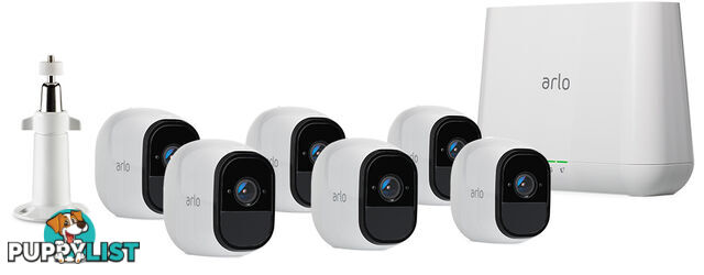 Arlo VMS4630 Arlo Pro Wire-Free HD Camera Security System with 6 HD Cameras