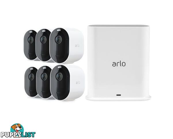 Arlo Pro 3 2K QHD Wire-Free Security 6-Camera System