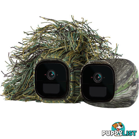 Arlo Go Skins Set of 2 Skins  Ghillie & Mossy Oak  Designed for Arlo Go Wire-Free Cameras (VMA4250)