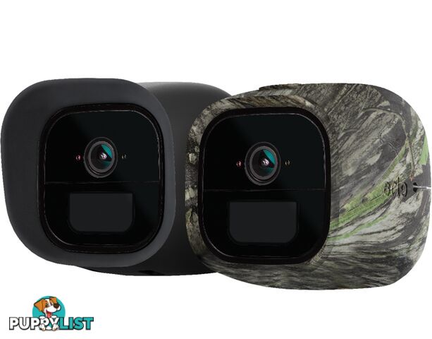 Arlo Go Skins Set of 2 Skins Black & Mossy Oak  Designed for Arlo Go Wire-Free Cameras (VMA4270)