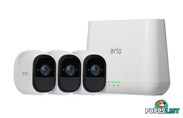 Arlo VMS4330 Arlo Pro Wire-Free HD Camera Security System with 3 HD Cameras