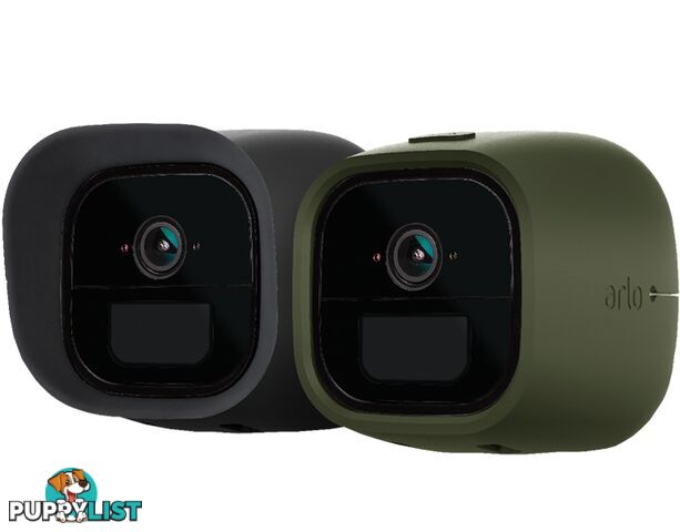 Arlo Go Skins Set of 2 Skins Green & Black  Designed for Arlo Go Wire-Free Cameras (VMA4260)