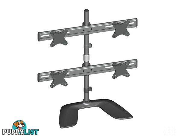 Brateck Free Standing Four LCD Monitors Stand from 13-24"