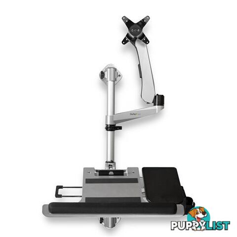 StarTech Wall Mounted Computer Workstation - Articulating Monitor Arm