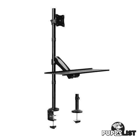 Brateck Single Monitor Sit-Stand Workstation for 13"-27" LCD Monitors