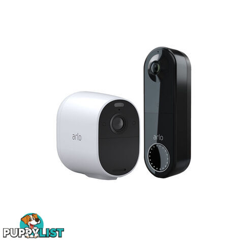 Arlo The Starter Bundle  - Essential Spotlight Camera + Essential Doorbell