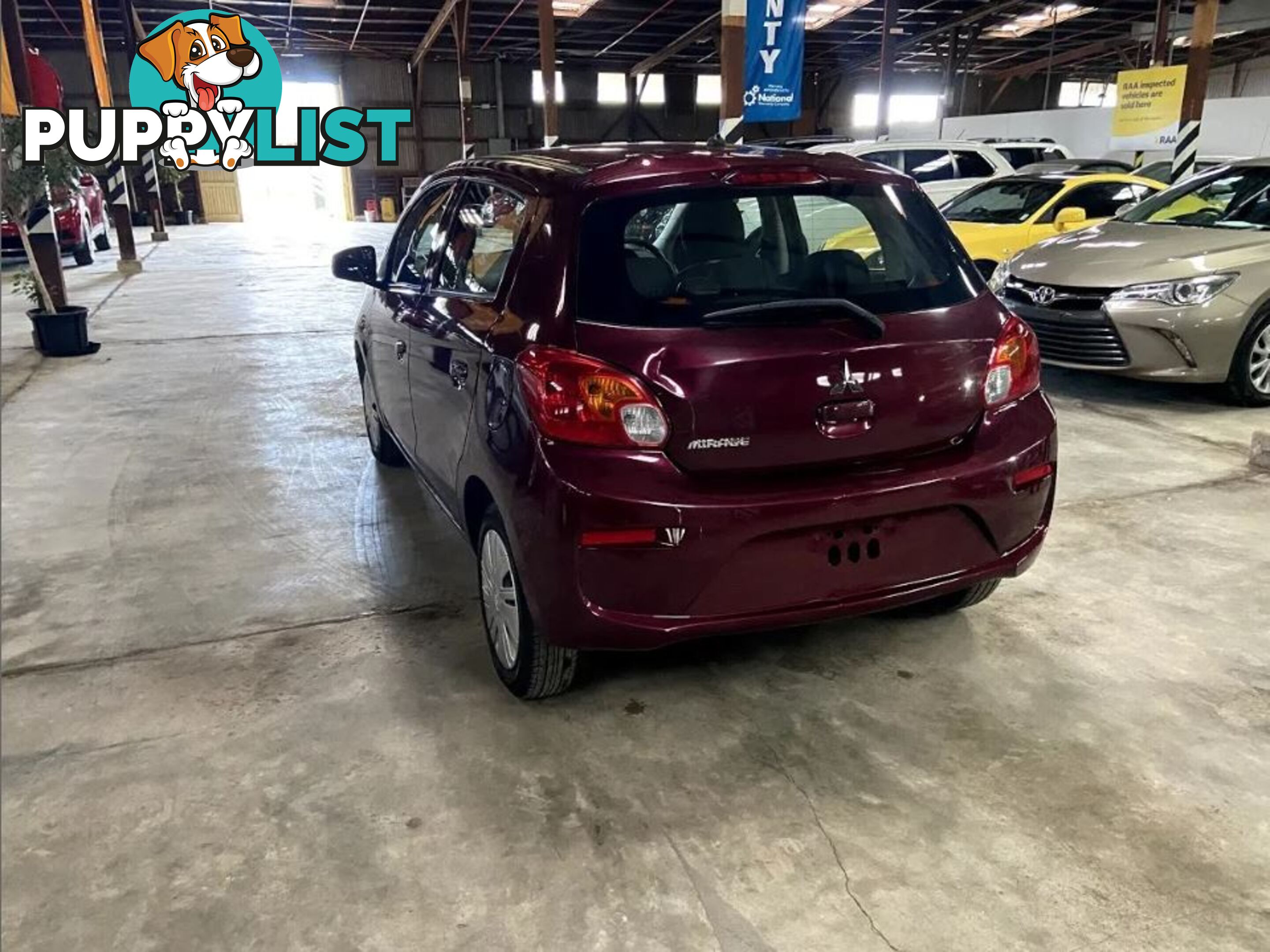 2017 MITSUBISHI MIRAGE ES LA MY18 5D HATCHBACK