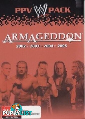 WWE COLLECTORS EDITION ARMAGEDDON BOXED SET BRAND NEW SEALED