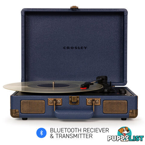 Crosley Cruiser Navy - Bluetooth Portable Turntable - 710244249539 - Crosley - 710244249539