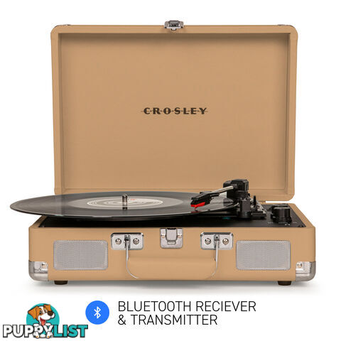 Crosley Cruiser Light Tan - Bluetooth Portable Turntable - 710244249652 - Crosley - 710244249652