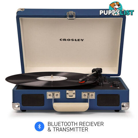 Crosley Cruiser Blue - Bluetooth Portable Turntable - 710244249577 - Crosley - 710244249577