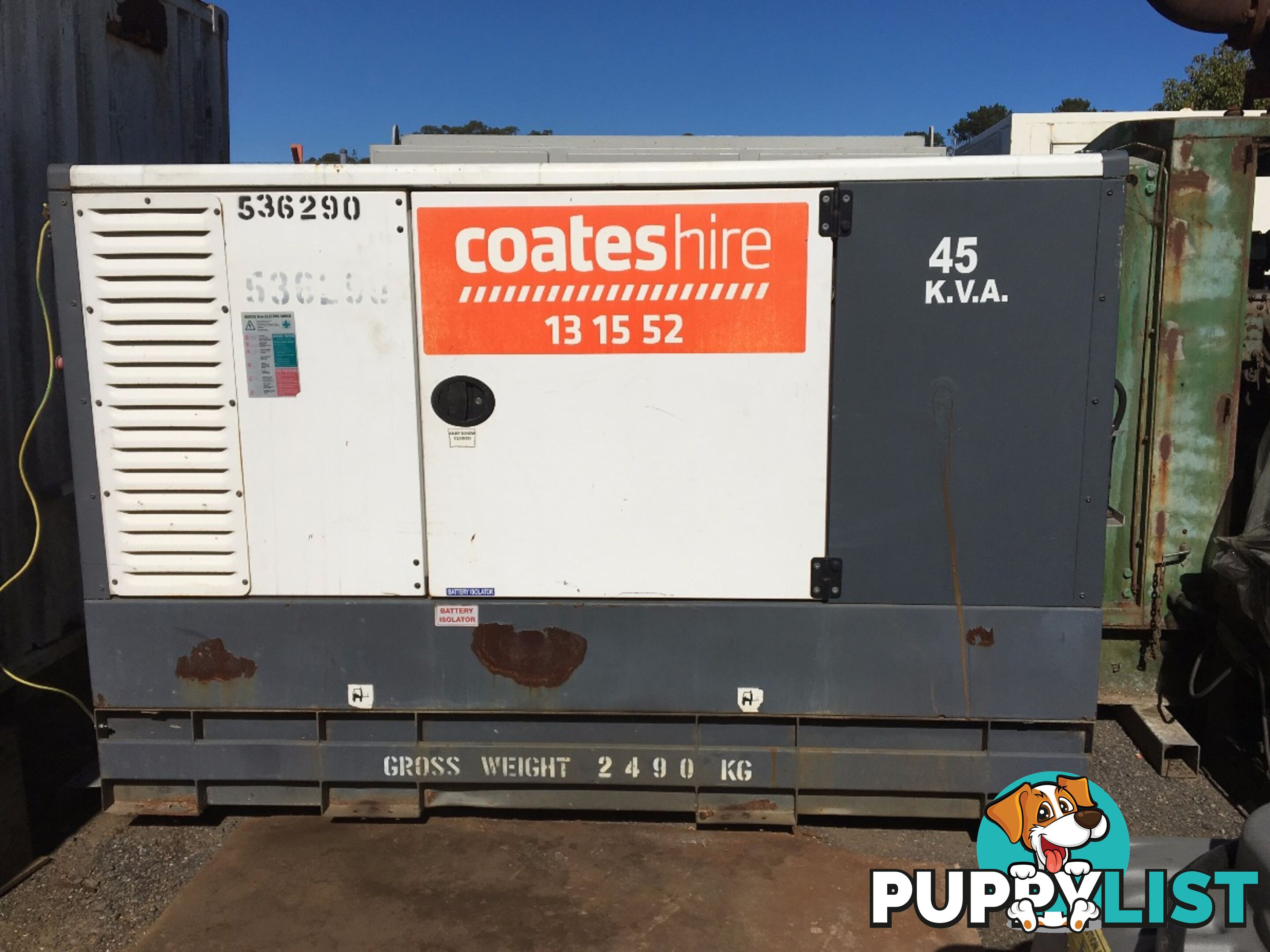 45kVA Atlas Copco Generator