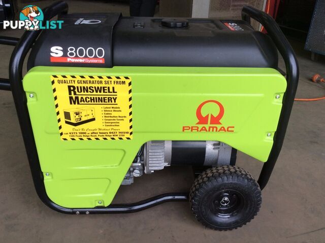 PRAMAC S8000 7.2kVA GENERATOR