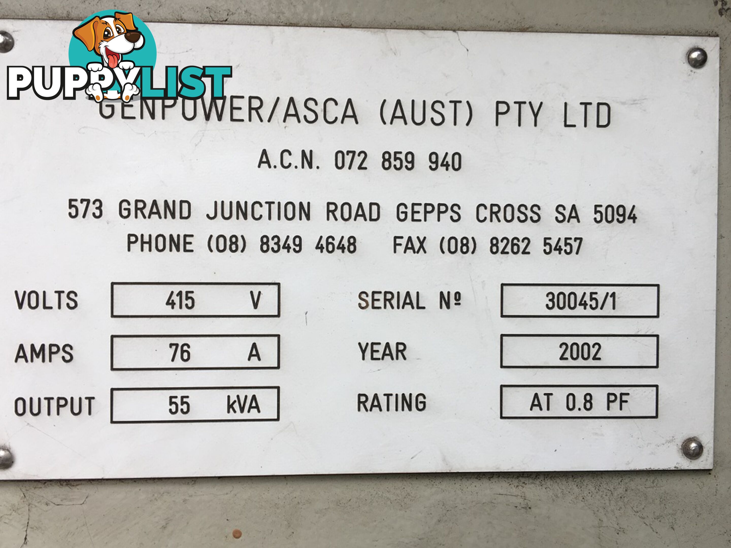 FG Wilson 55kVA Generator