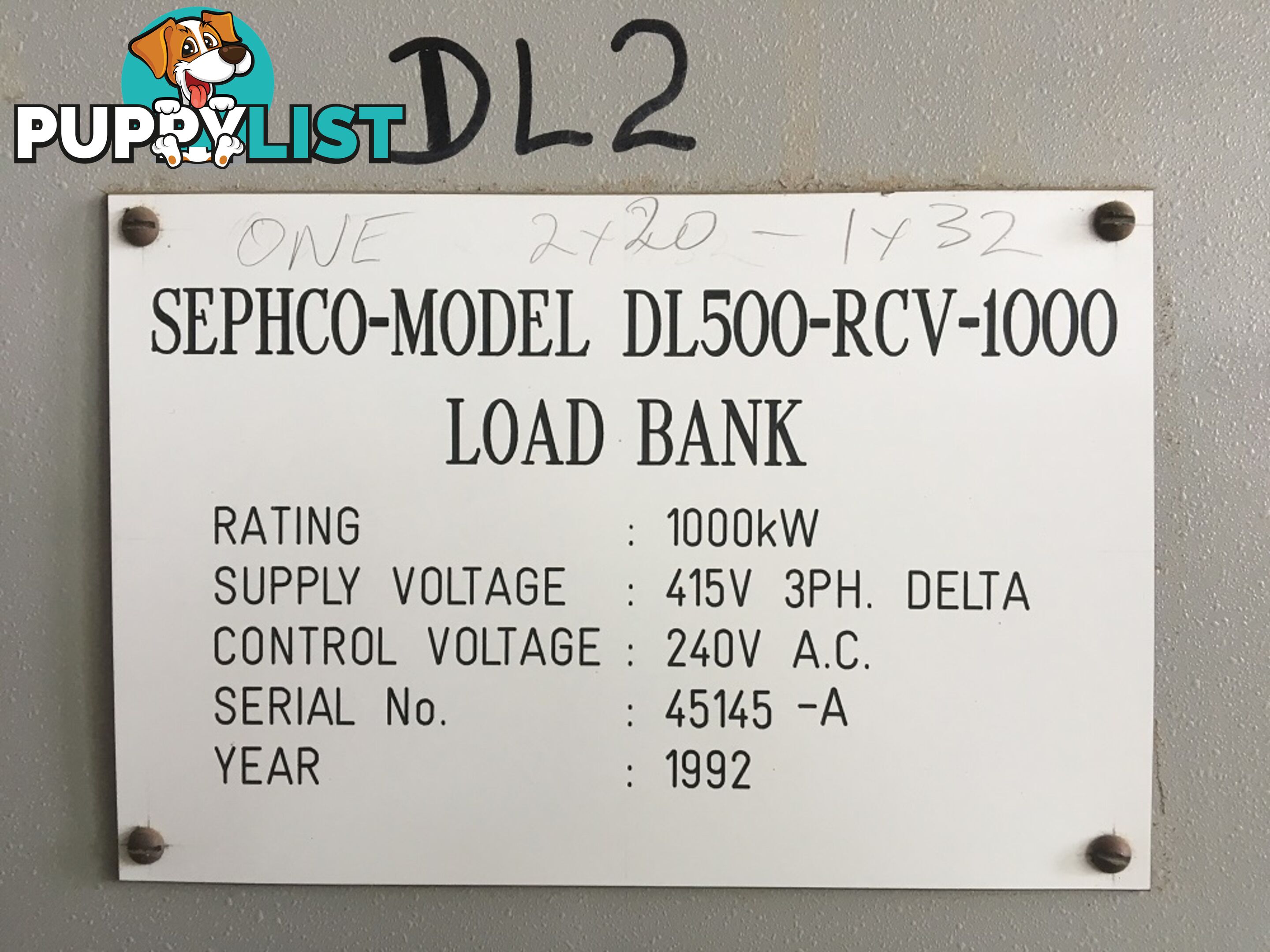 1000KW Sephco Load Bank