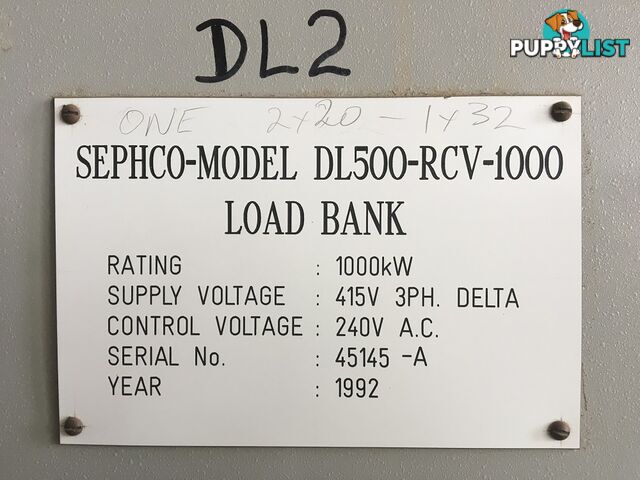 1000KW Sephco Load Bank