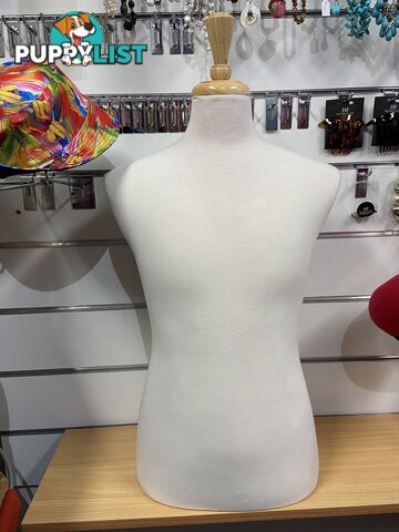 Male torso fabric for display