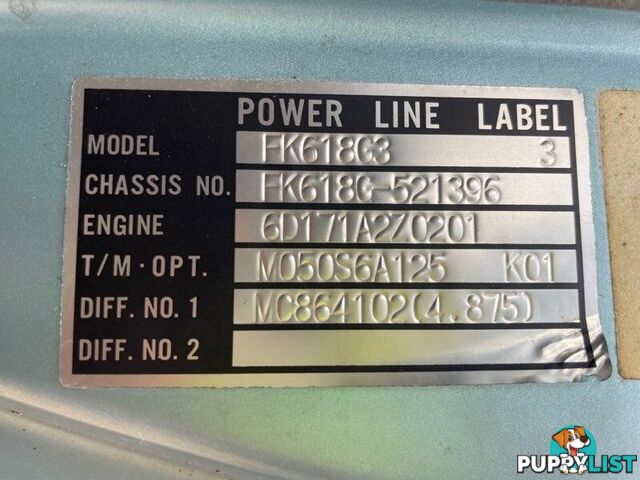 1997 MITSUBISHI FUSO FK617 2114 6F6K4A63DVB000441