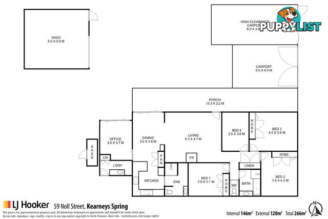 59 Noll Street KEARNEYS SPRING QLD 4350