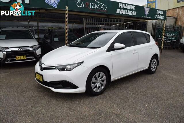 2018 TOYOTA COROLLA ASCENT ZRE182R MY17 HATCH, 5 DOORS, 5 SEATS