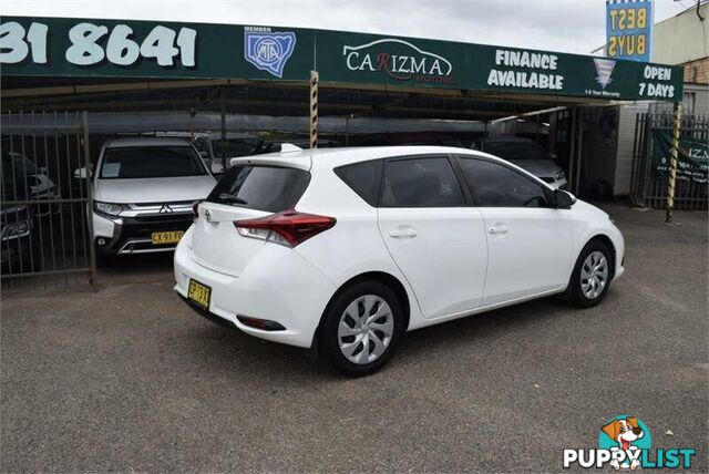 2018 TOYOTA COROLLA ASCENT ZRE182R MY17 HATCH, 5 DOORS, 5 SEATS